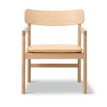 Post loungestol - Vegeta läder-ljusoljad ek - Fredericia Furniture