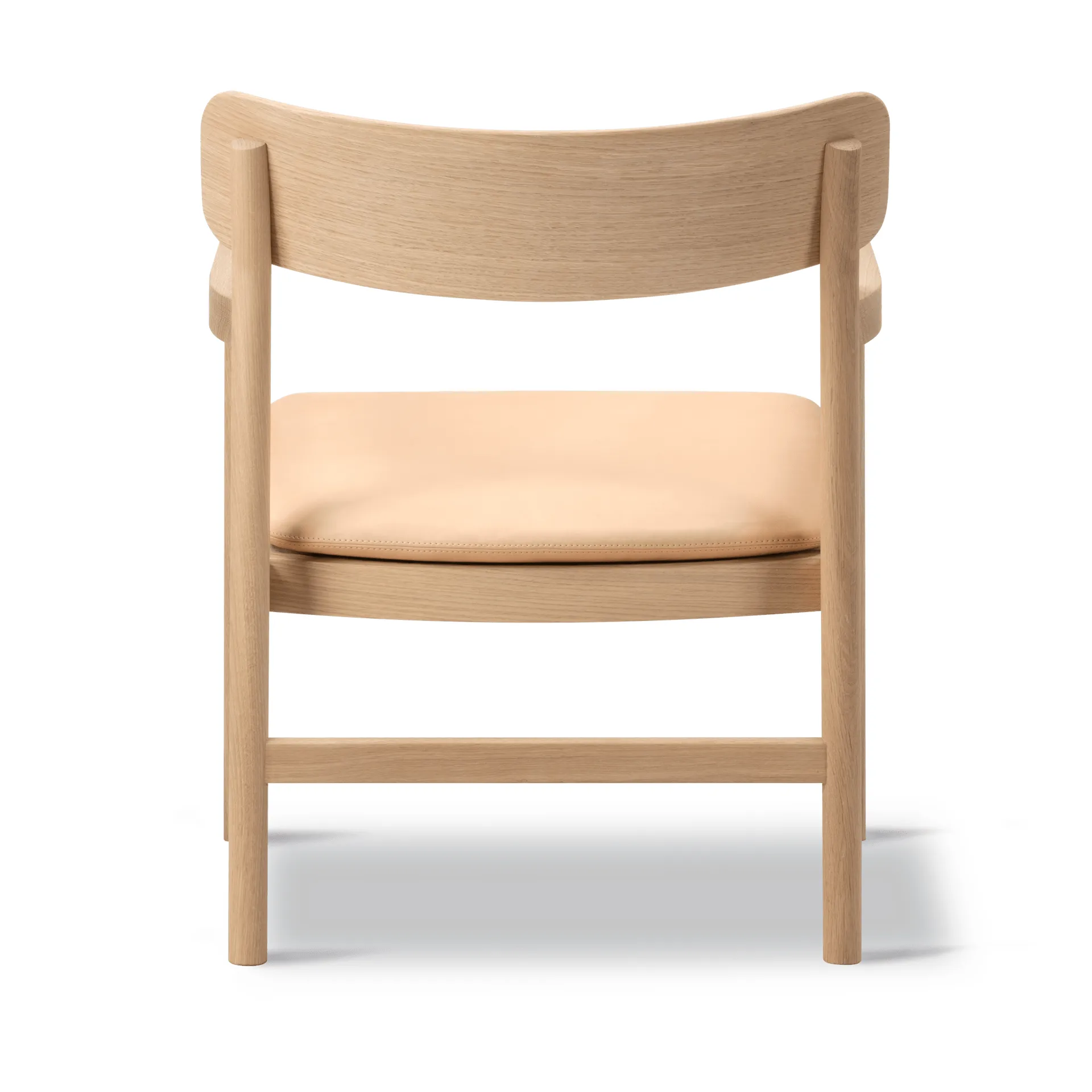 Post loungestol, Vegeta läder-ljusoljad ek Fredericia Furniture