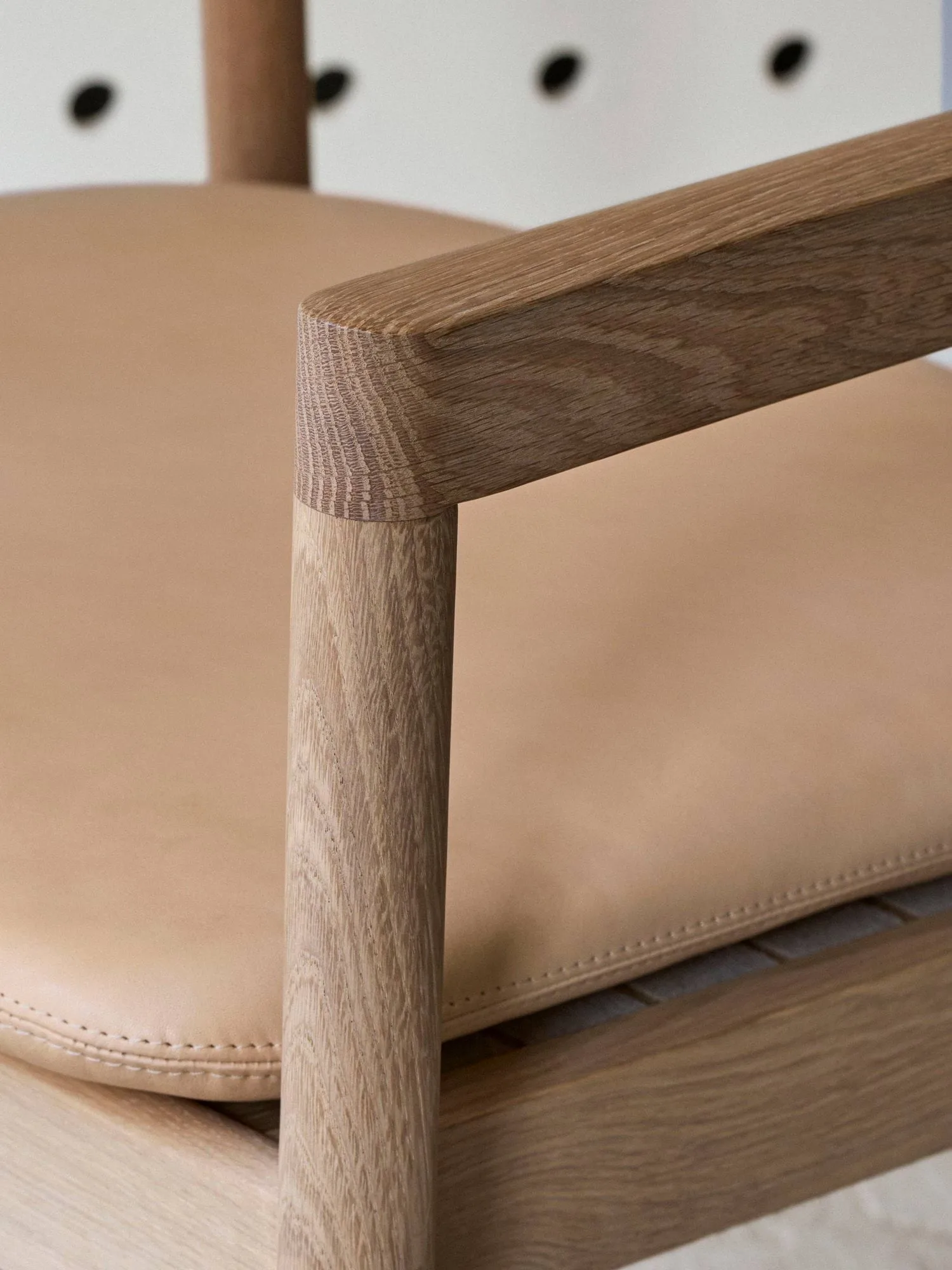 Post loungestol, Vegeta läder-ljusoljad ek Fredericia Furniture