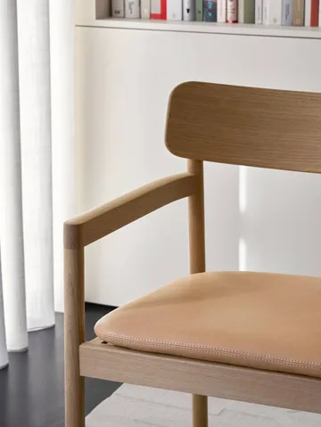 Post loungestol - Vegeta läder-ljusoljad ek - Fredericia Furniture