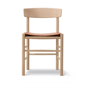 Sittdyna i läder till J39 stol - Läder Cera 905 Russet Brown - Fredericia Furniture