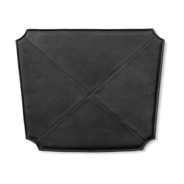 Sittdyna i läder till J39 stol - Läder Primo 88 Black - Fredericia Furniture