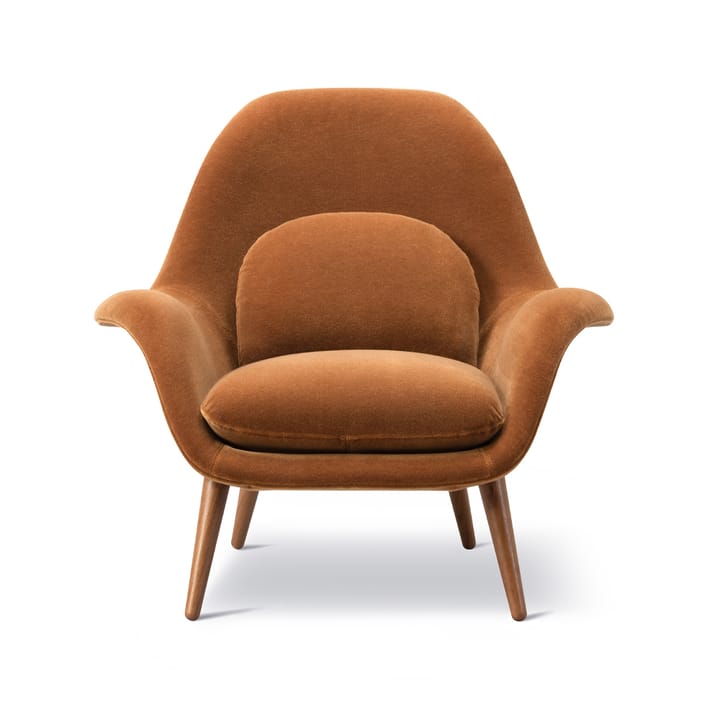 Swoon fåtölj, Grand mohair 2103-rökfärgad ek Fredericia Furniture