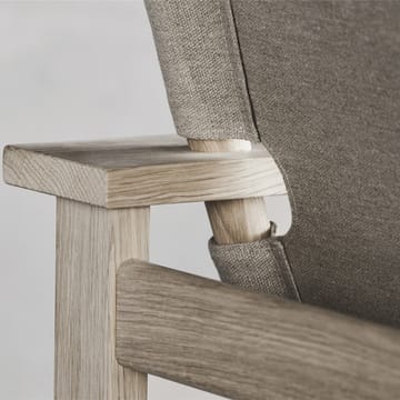 The Canvas Chair fåtölj - Canvas natur-ljusoljat ekstativ, inkl canvas dyna - Fredericia Furniture