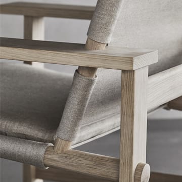 The Canvas Chair fåtölj - Canvas natur-ljusoljat ekstativ, inkl canvas dyna - Fredericia Furniture