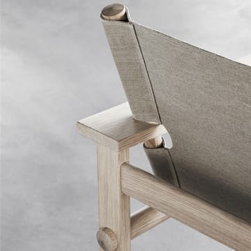 The Canvas Chair fåtölj - Canvas natur-ljusoljat ekstativ, inkl canvas dyna - Fredericia Furniture