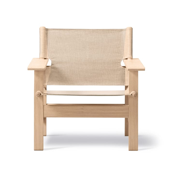 The Canvas Chair fåtölj - Canvas natur-såpat ekstativ - Fredericia Furniture