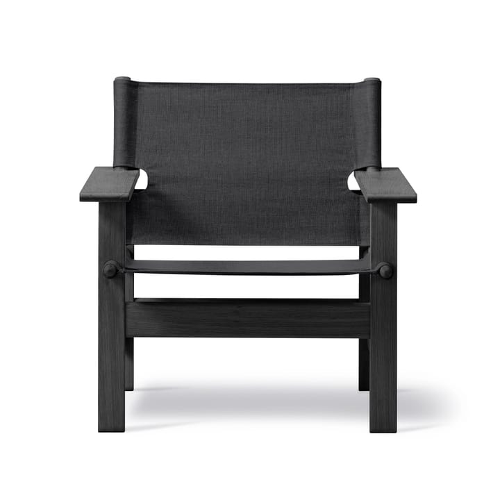 The Canvas Chair fåtölj - Canvas svart-svartlackad ek - Fredericia Furniture