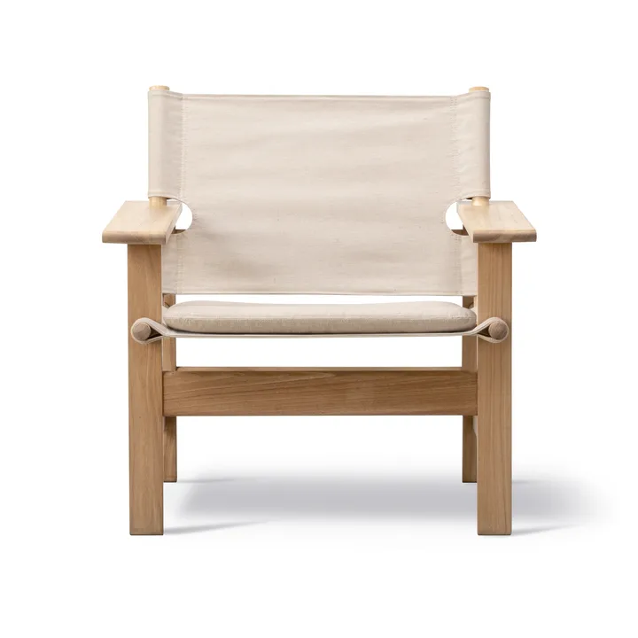 The Canvas Chair outdoor fåtölj - Teak-performance canvas - Fredericia Furniture