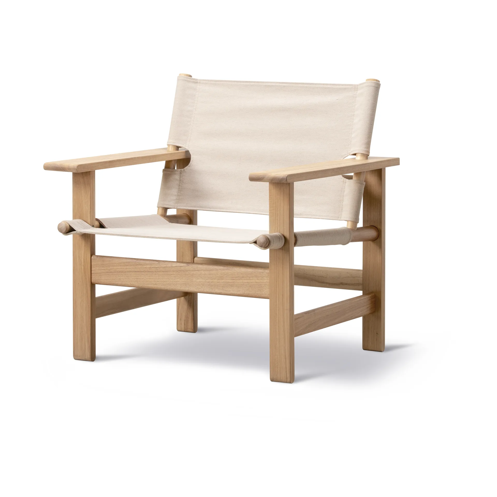 The Canvas Chair outdoor fåtölj, Teak-performance canvas Fredericia Furniture