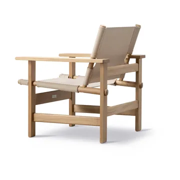 The Canvas Chair outdoor fåtölj - Teak-performance canvas - Fredericia Furniture