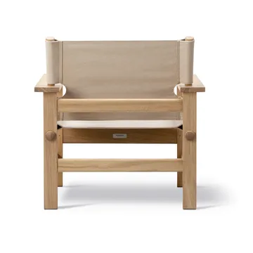The Canvas Chair outdoor fåtölj - Teak-performance canvas - Fredericia Furniture