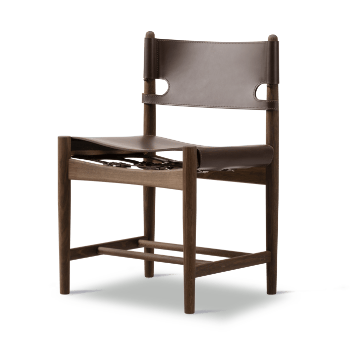 The Spanish Dining Chair - Läder mörkbrun-rökt ek - Fredericia Furniture