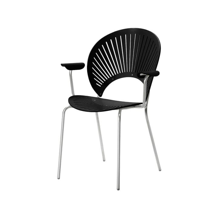 Trinidad 3399 karmstol - Svart-kromade ben - Fredericia Furniture