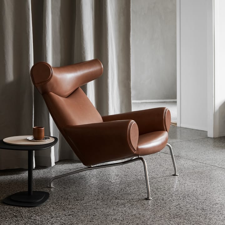 Wegner Ox fåtölj, Läder max 98-krom Fredericia Furniture