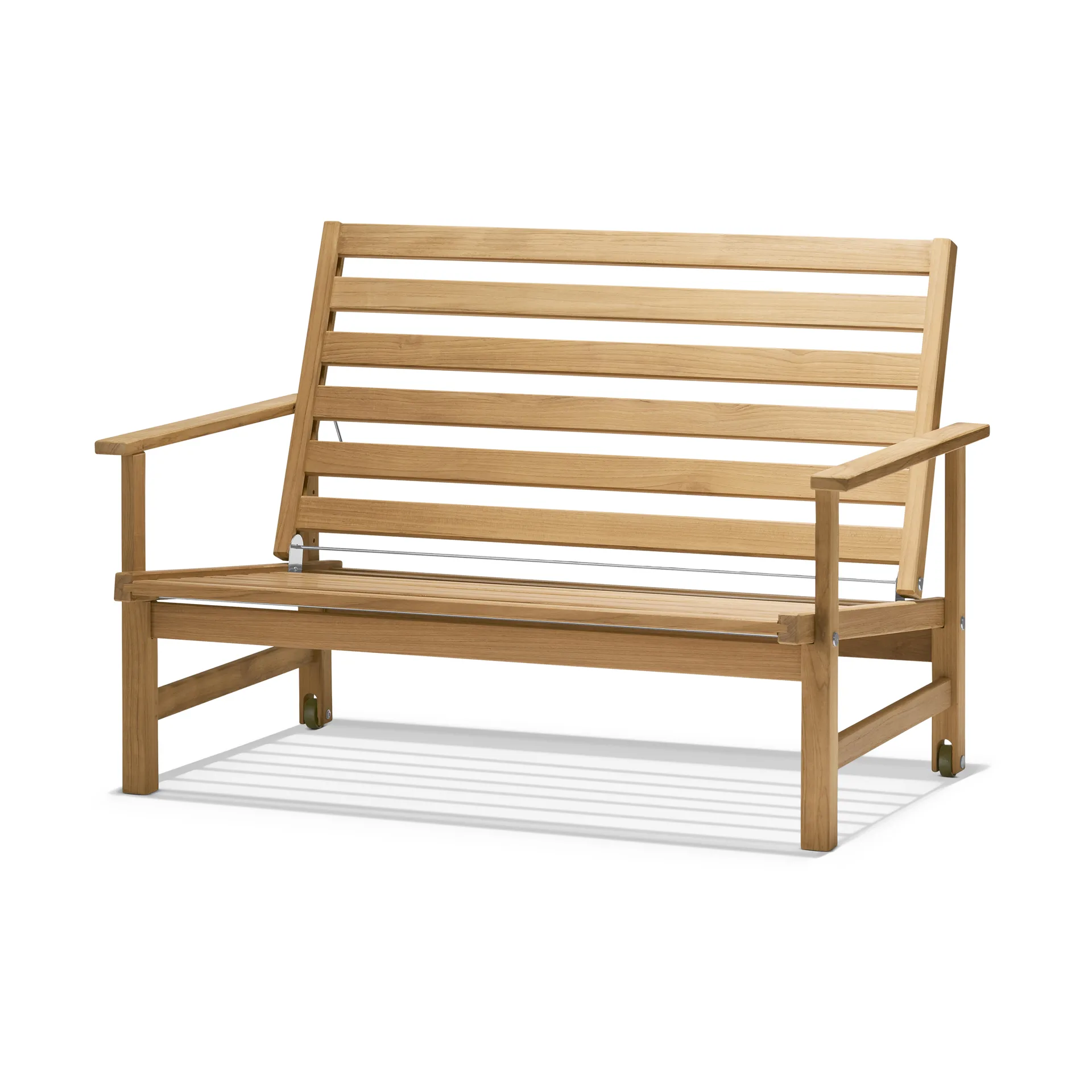 08 soffa, Teak, 2-sits Fri Form
