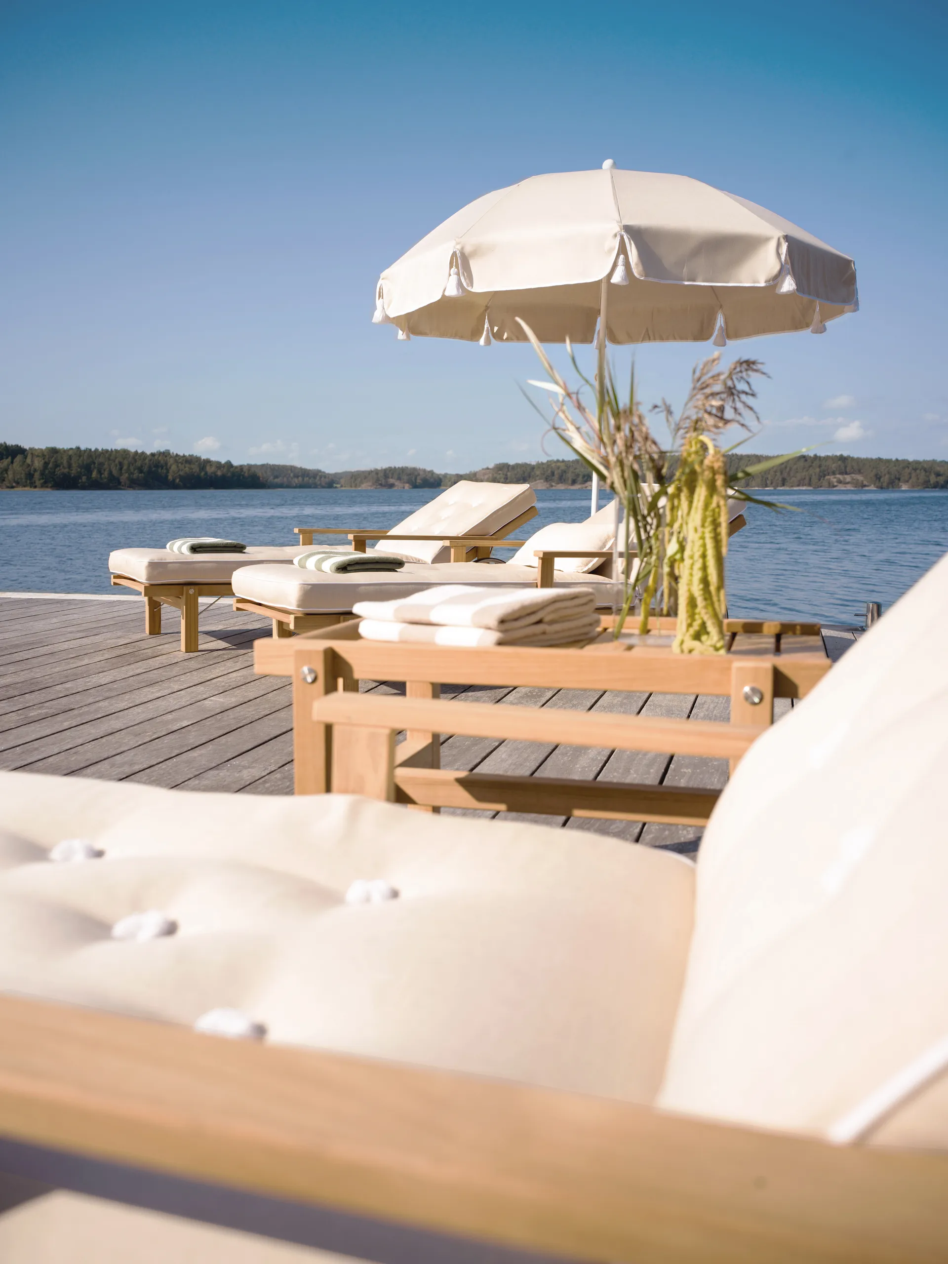 31 liggvagn, Teak, 78x171 cm Fri Form