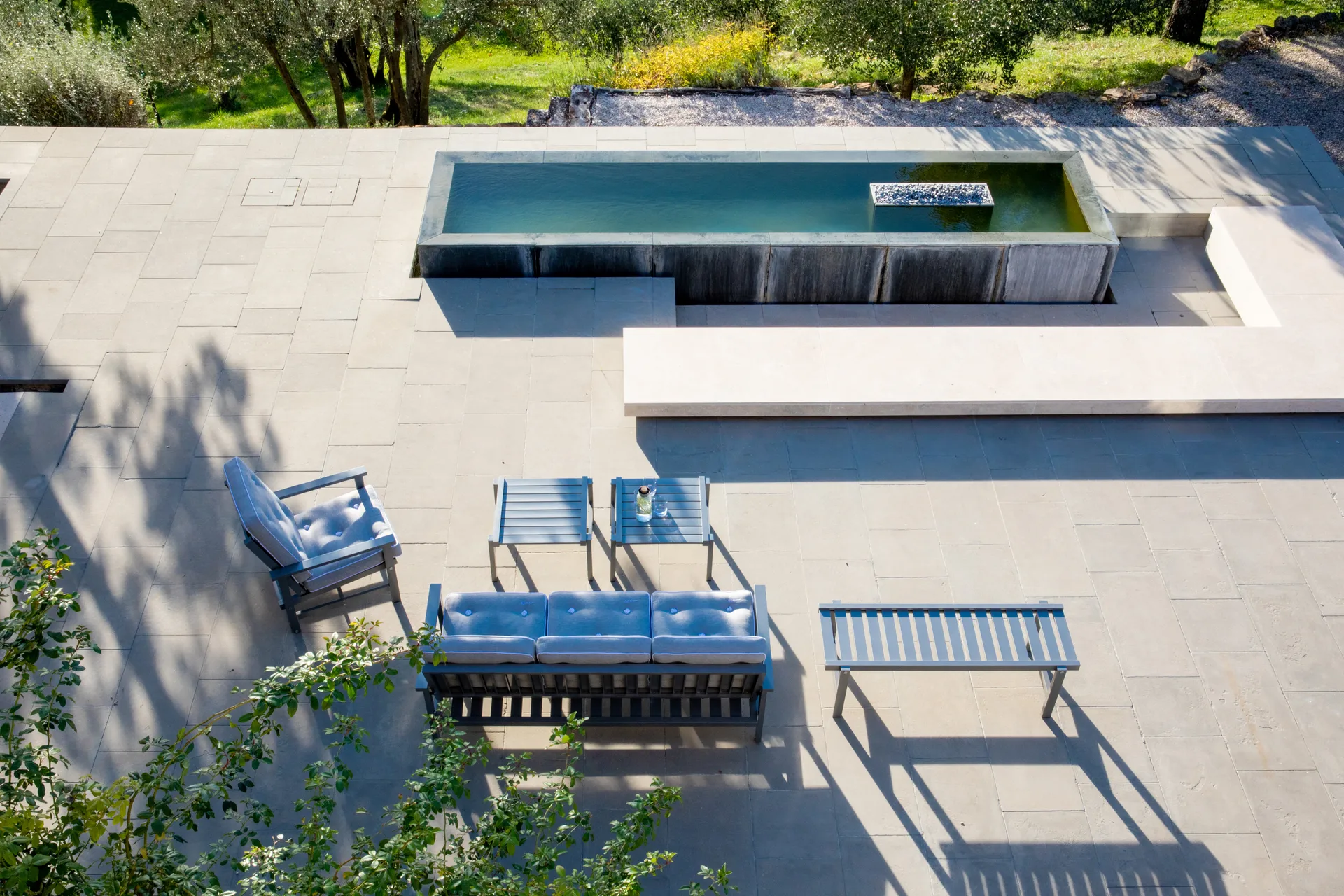 45 bänk, Grey, 135 cm Fri Form