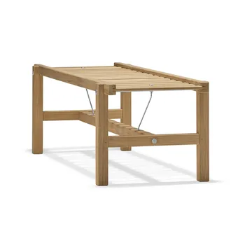 45 bänk - Teak, 135 cm - Fri Form