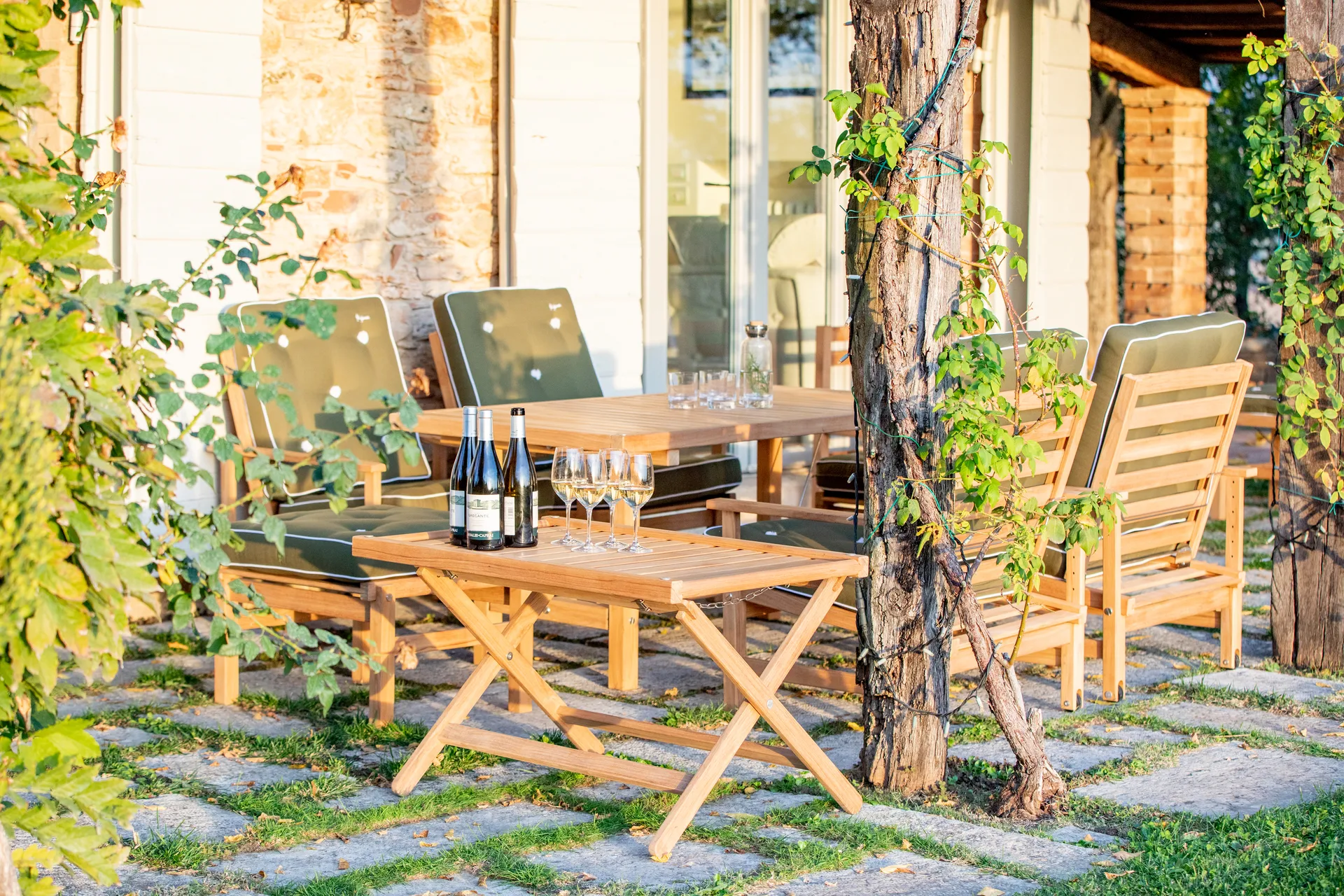 60 brickbord, Teak, 59x94 cm Fri Form