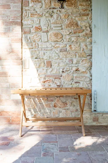 60 brickbord - Teak, 59x94 cm - Fri Form