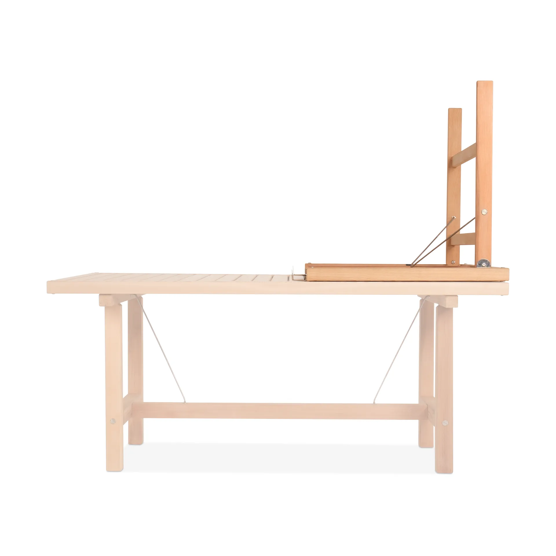 64 tilläggsskiva med ben, Redwood, H: 68 cm Fri Form