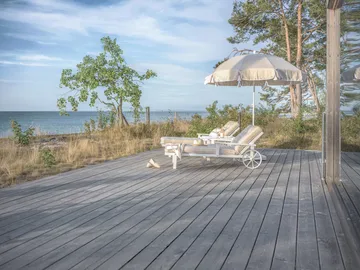 90 parasoll - Beige, Ø220 cm - Fri Form