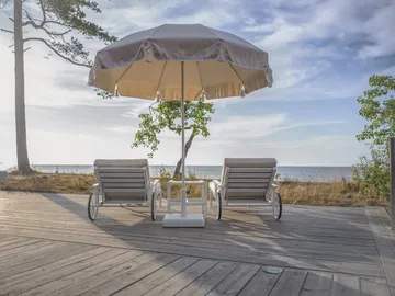 90 parasoll - Beige, Ø220 cm - Fri Form