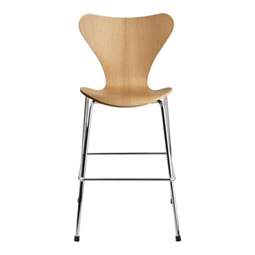 3177 Sjuan Junior stol krom - Lacquered oak veneer - Fritz Hansen