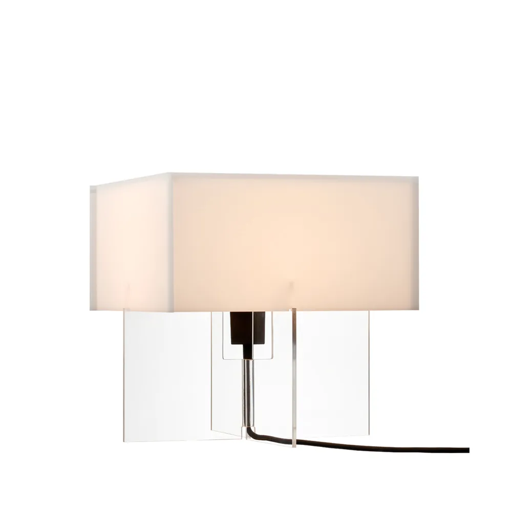 Fritz Hansen Cross-Plex T-300 bordslampa Opal-stativ i akryl