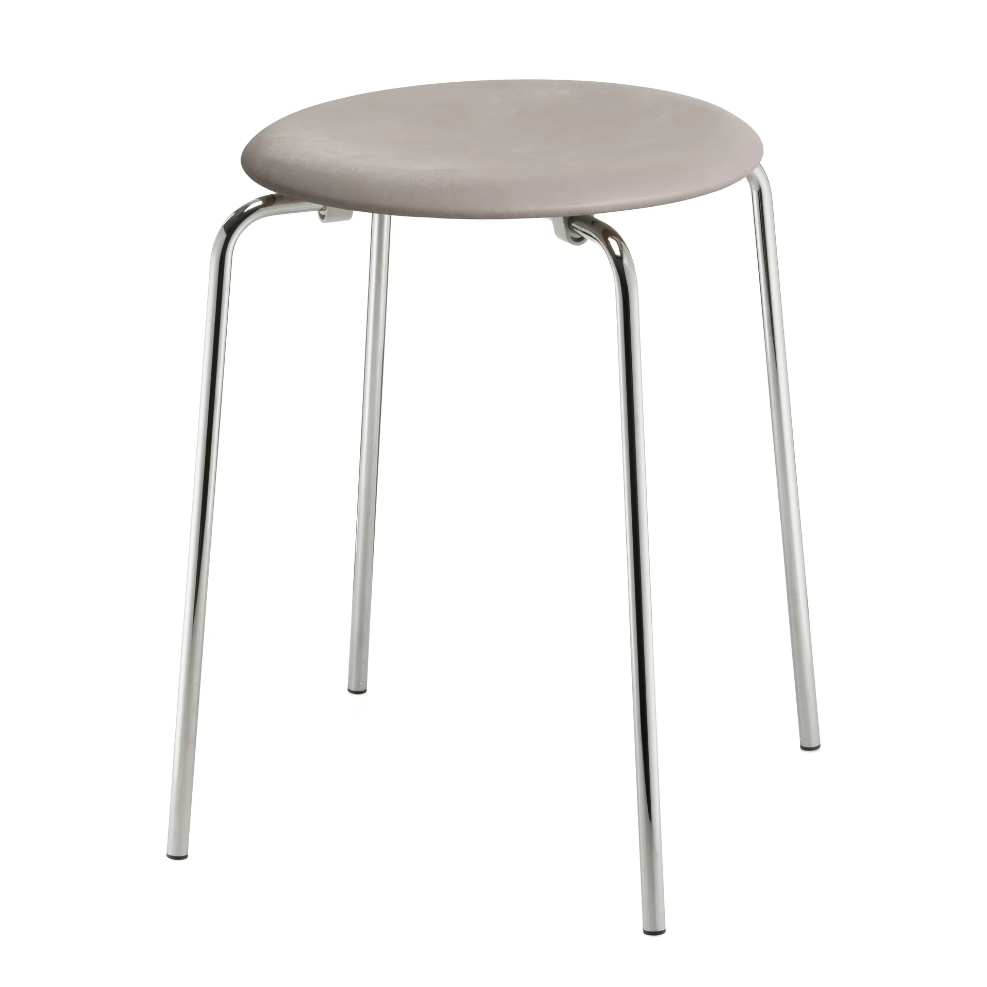 Dot pall läder, Lava grey-chrome Fritz Hansen