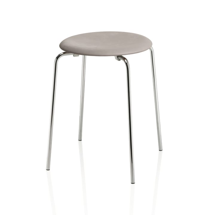 Dot pall läder, Lava grey-chrome Fritz Hansen