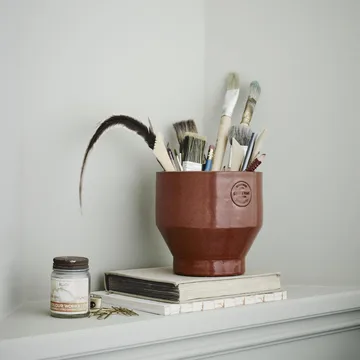 Edge kruka (inomhus) Ø15 cm - burned red - Fritz Hansen