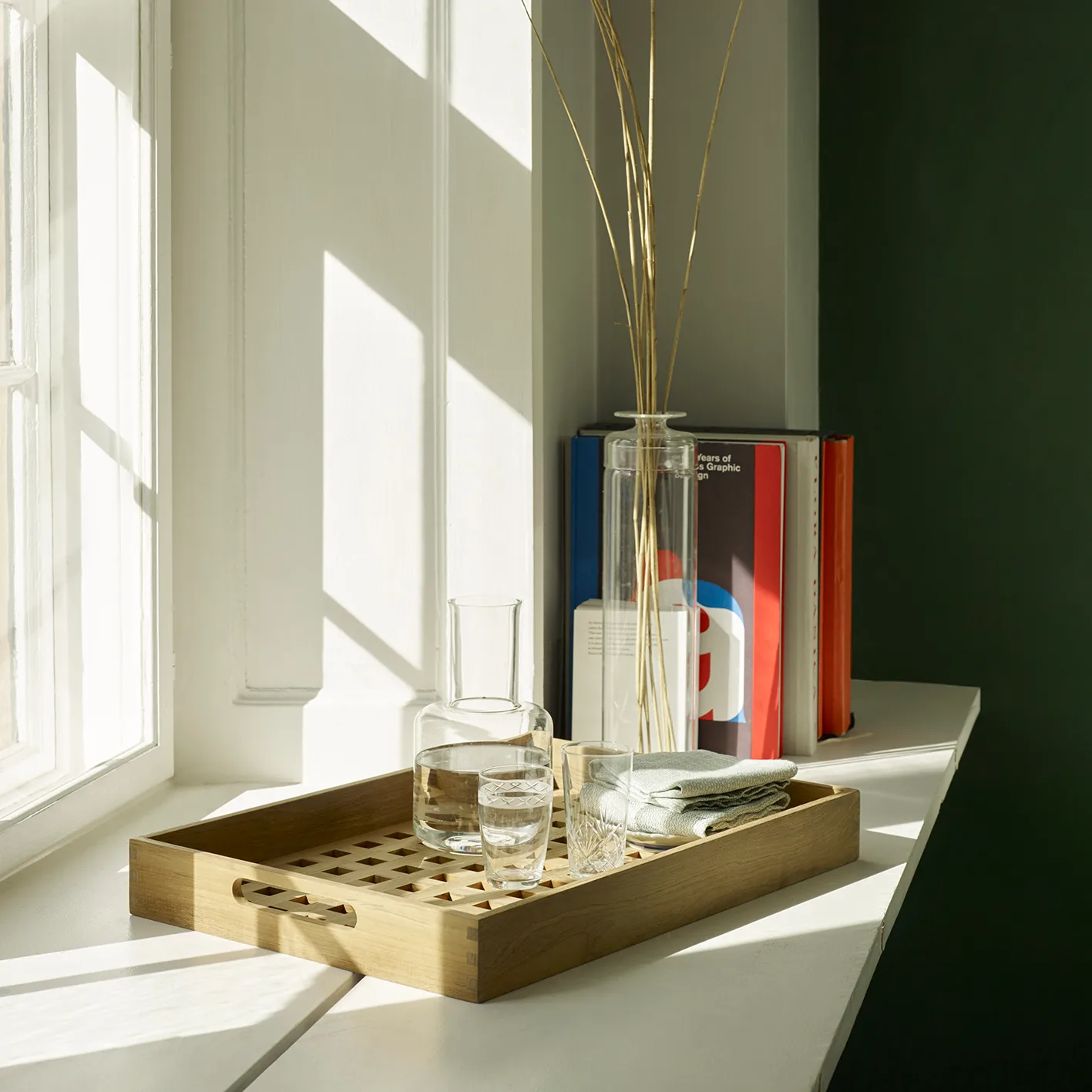 Fionia bricka 32x48 cm, Teak Fritz Hansen