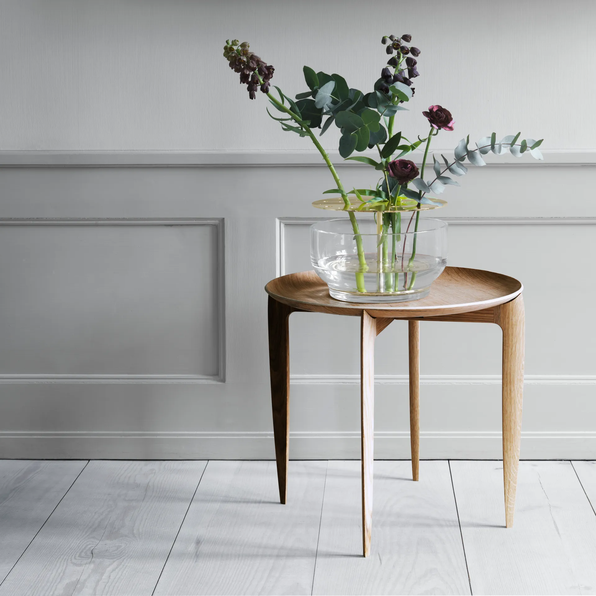 Foldable Tray Table Ø 45 cm, Ek Fritz Hansen