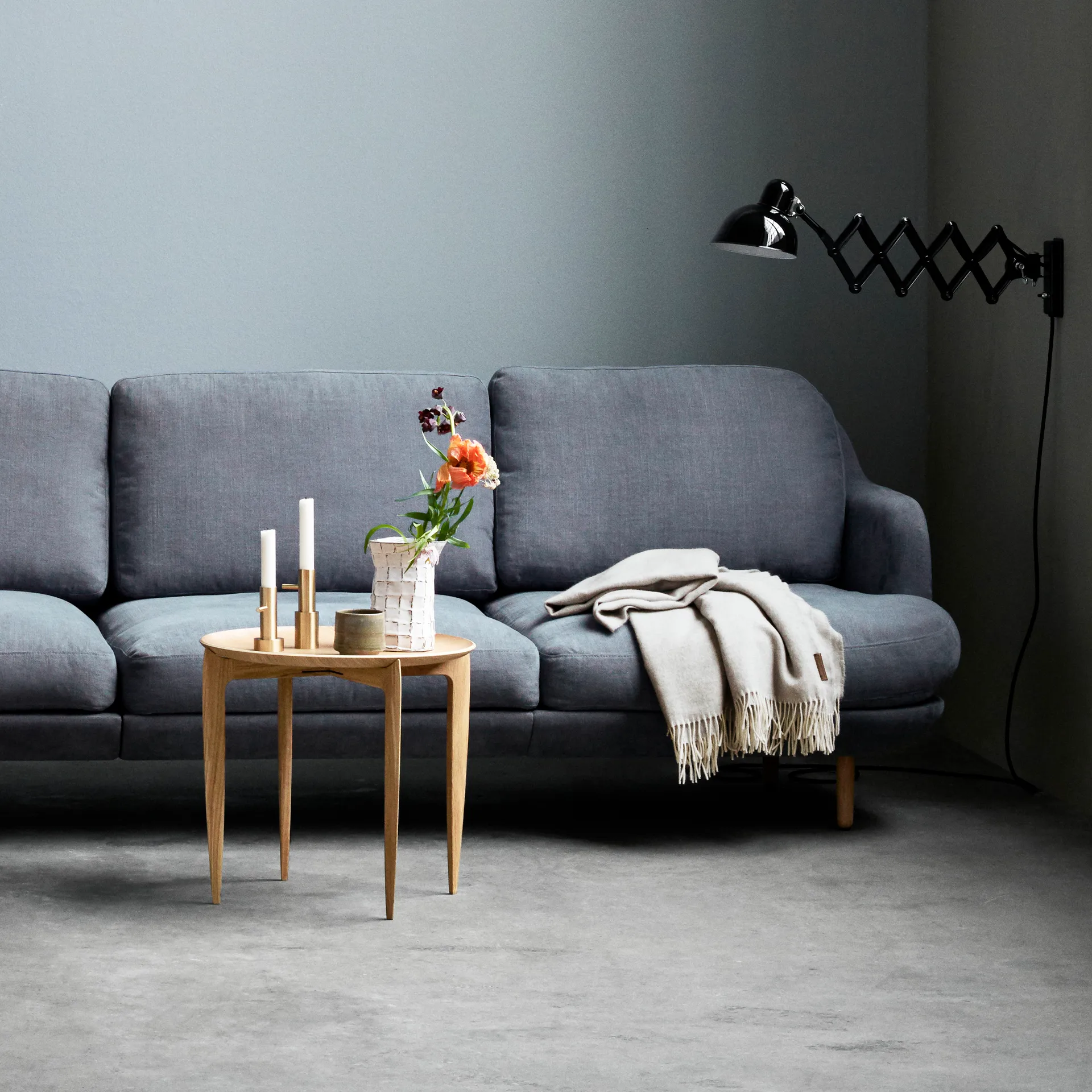 Foldable Tray Table Ø 45 cm, Ek Fritz Hansen