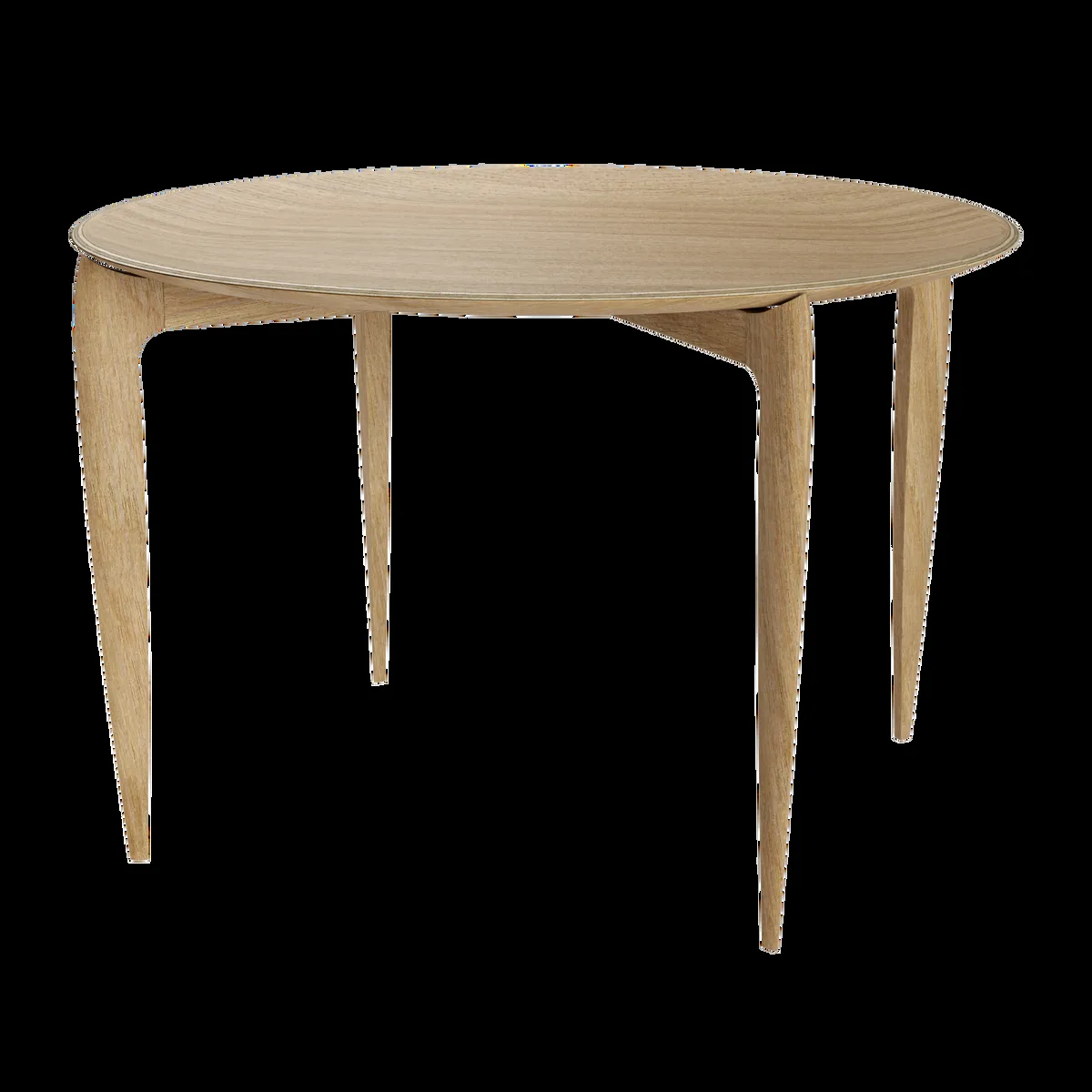 Fritz Hansen Foldable Tray Table Ø60 cm Oiled oak