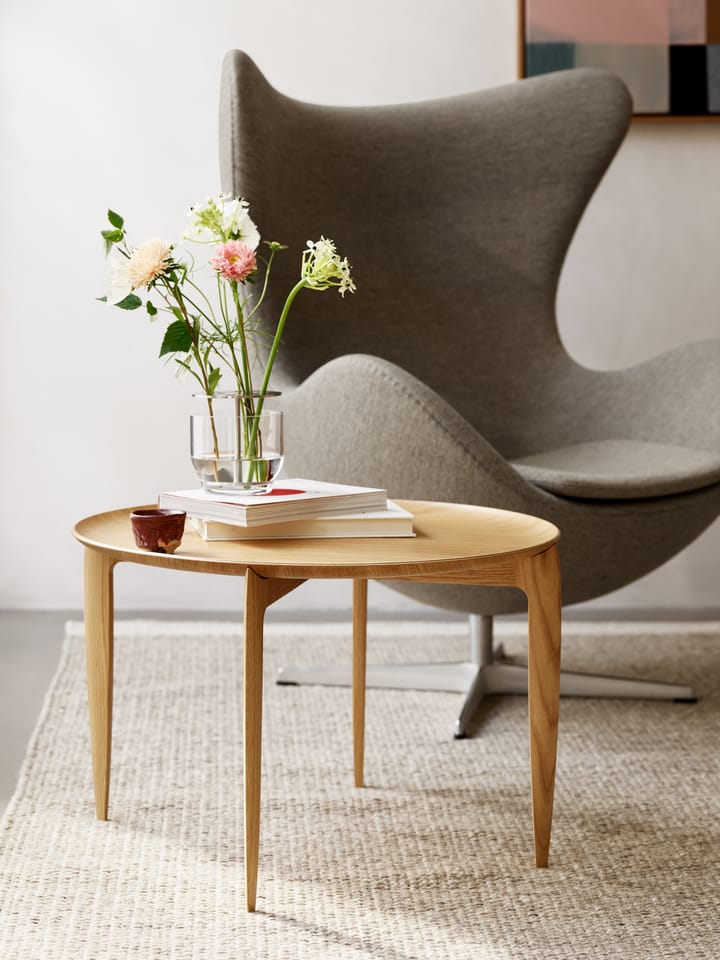 Foldable Tray Table Ø60 cm - Oiled oak - Fritz Hansen