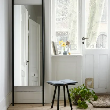 Georg pall - Linen, ek obehandlad, inkl. dyna i linne - Fritz Hansen