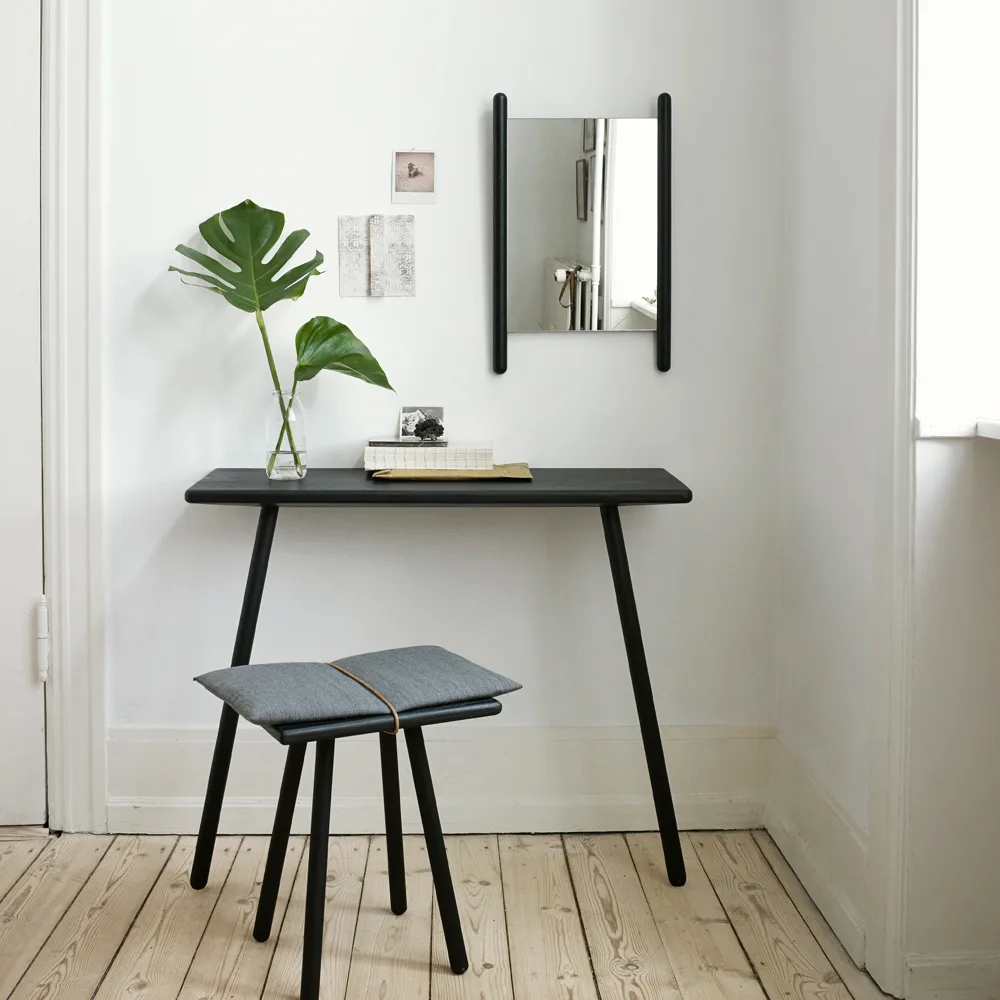 Georg pall, Linen, ek obehandlad, inkl. dyna i linne Fritz Hansen