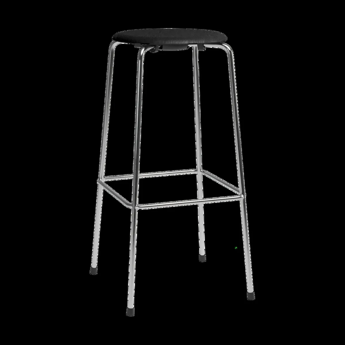 Fritz Hansen High Dot barpall Svart ask-krom