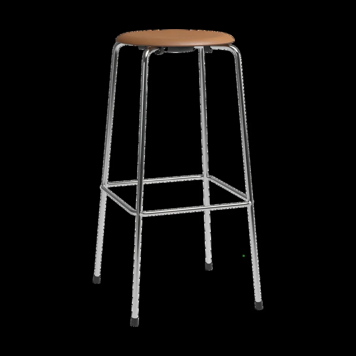 Fritz Hansen High Dot barpall Wild läder walnut-krom