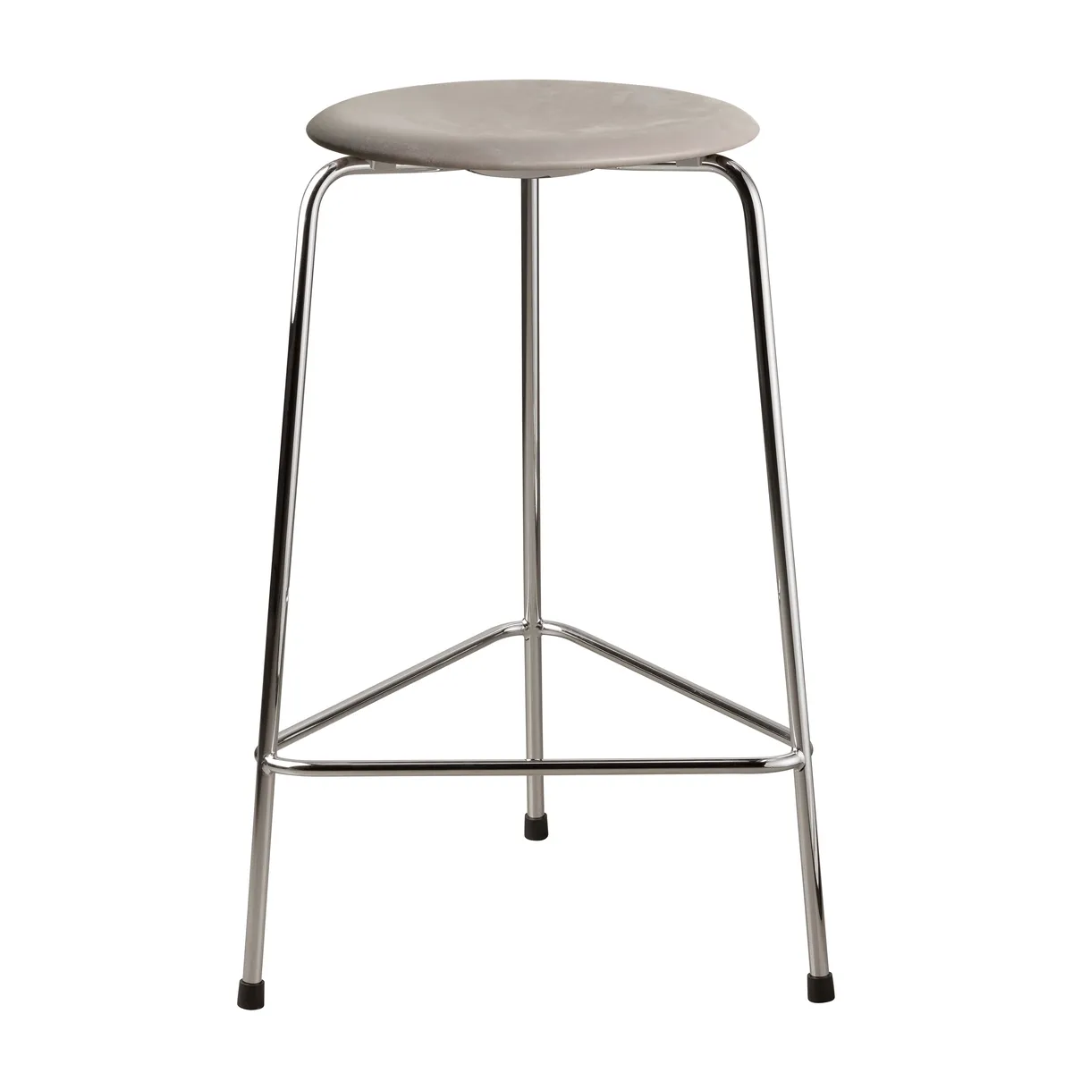 Fritz Hansen High Dot pall läder Lava grey-chrome