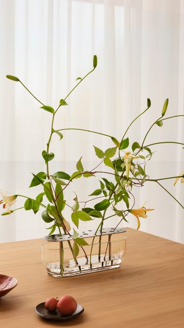 Ikebana vas rostfritt stål - Lång - Fritz Hansen