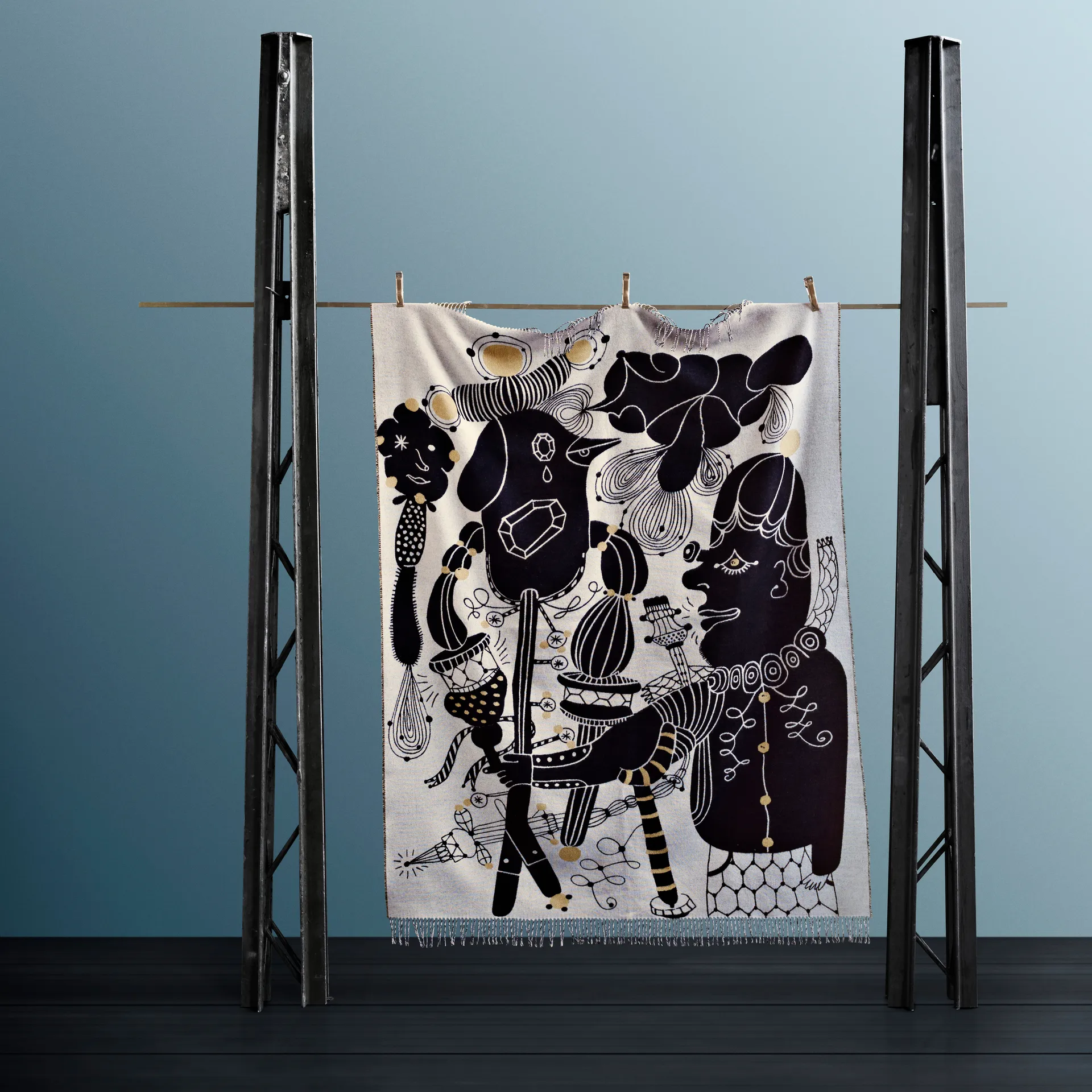 Jaime Hayon pläd, Guld Fritz Hansen