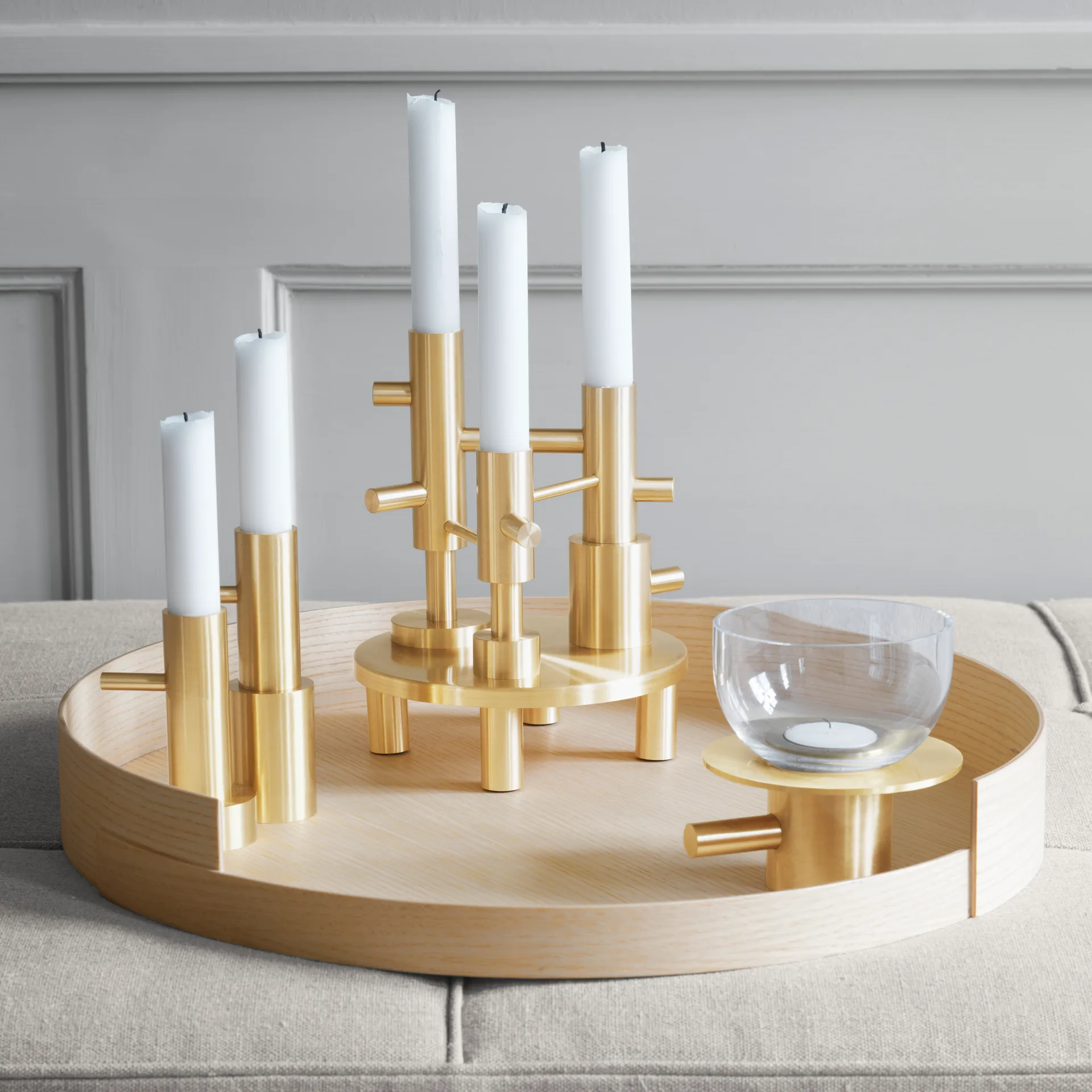 Jaime Hayon Single ljusstake mässing, #2 Fritz Hansen