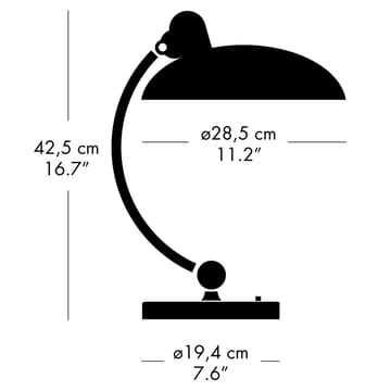 Kaiser Idell 6631-T Luxus bordslampa mässing - Matt black - Fritz Hansen