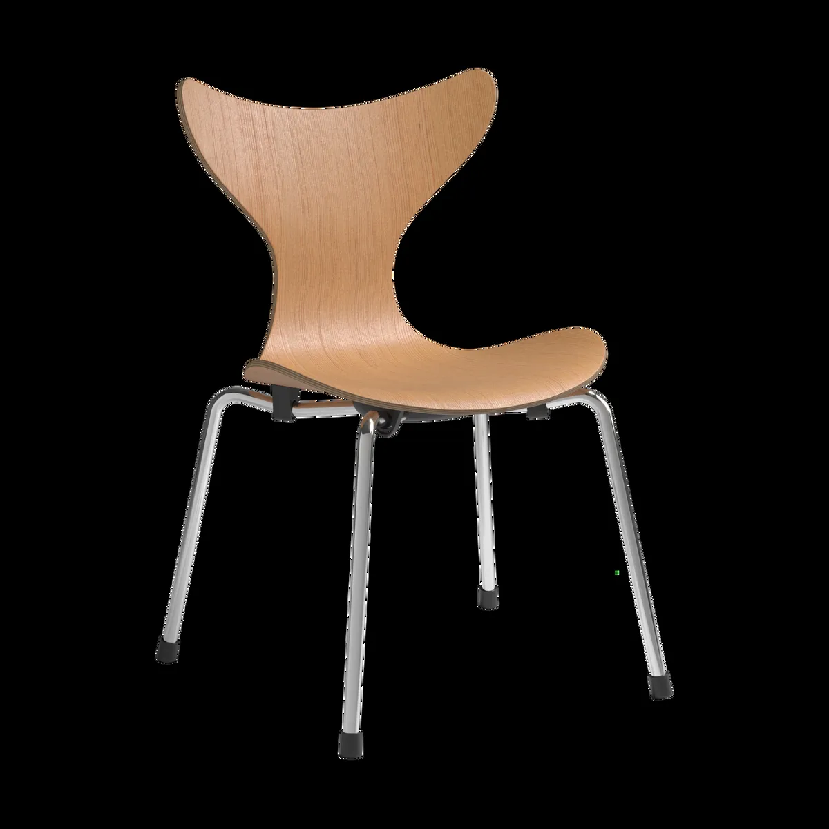 Fritz Hansen Liljan barnstol Oregon pine-krom