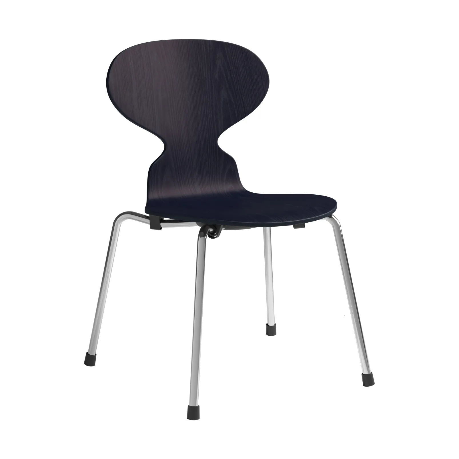 Myran barnstol, Midnight blue målad ask-krom Fritz Hansen