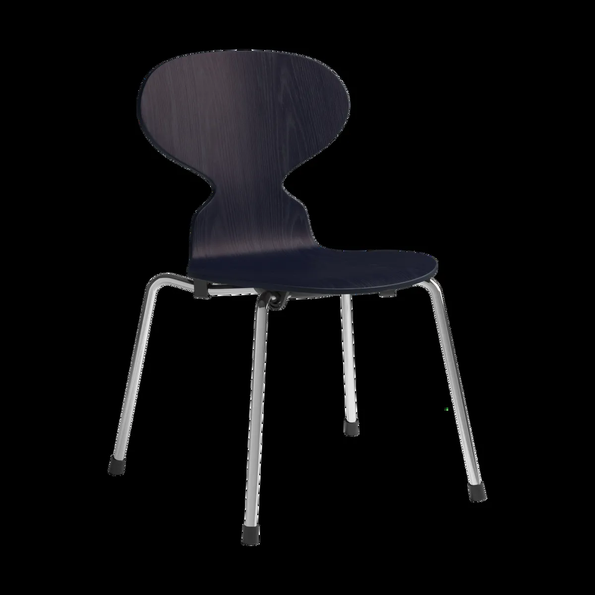 Fritz Hansen Myran barnstol Midnight blue målad ask-krom